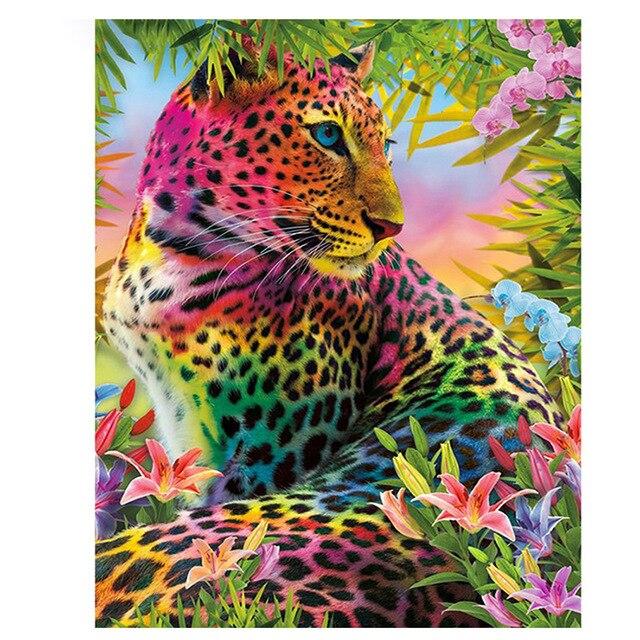 Scenery Diamond Embroidery 5D DIY Diamond Painting Tiger Full Square/Round Drill Mosaic Painting Cross Stitch Home Decoration