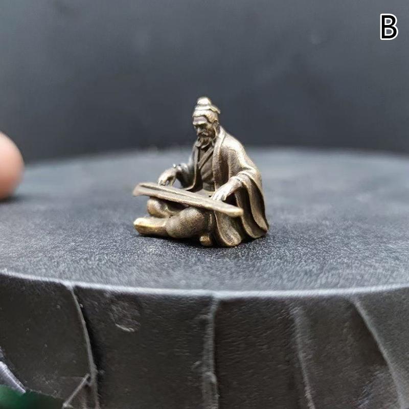 

Miniature Landscape Decoration Ancient Guzheng Garden Small Ornaments Retro Brass Decoration Gift