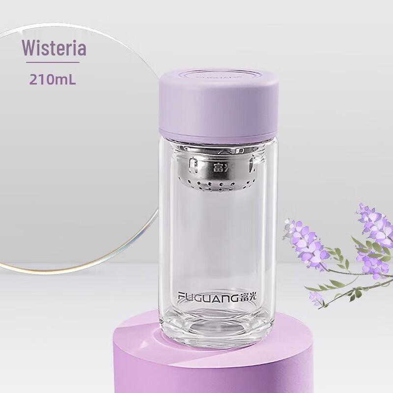 FUGUANG Yiyan Double Wall Glass Tea Infuser Cup