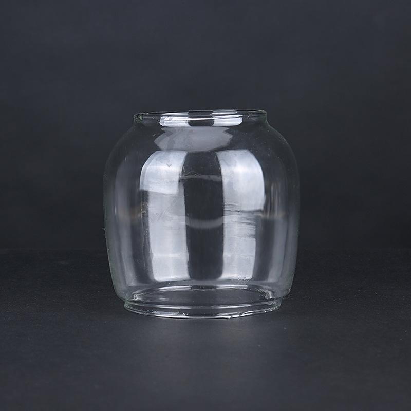 Nostalgic Retro Kerosene Lamp with Glass Lampshade and Pure Cotton Wick - Outdoor Use