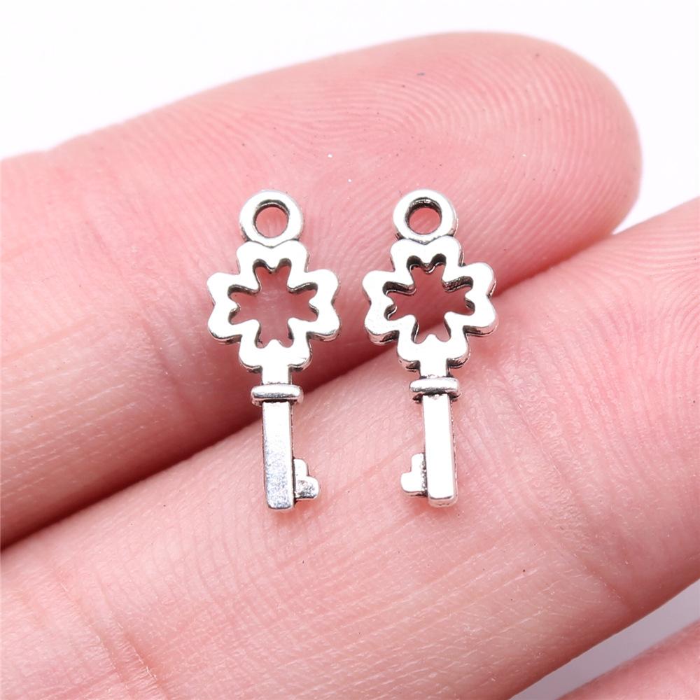 40pcs Cute Small Key Charms For Jewelry Making DIY Crafts Making Findings Handmade Tibetan Jewelry