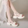 Fashion Sabot Open Toe Luxury 2025 Vip Summer Women's Sandals Chic and Elegant Asian Size New Breathable Fashion Designer Ladies Shoes