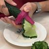 Salad Presentation Tool Spiral Vegetable Curler, Stainless Steel Blade Handheld Twister, Creative Kitchen for Rotatable Fruit Cutter Carrots Cucumbers