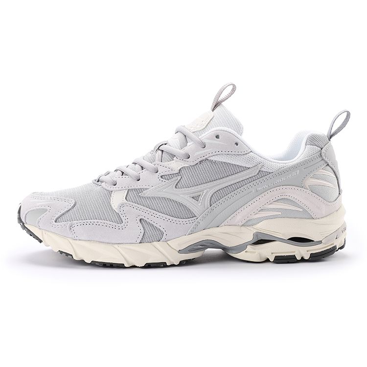Mizuno Rider 10 Comfortable Sports Leather Breathable Shock Absorption Low Top Training Running Shoes Unisex sneaker Mist-Gray D1GA222611
