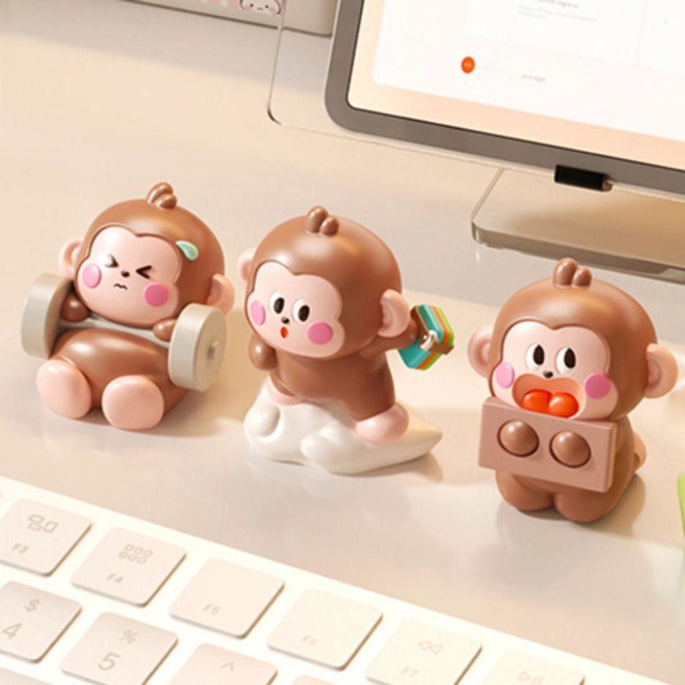 Handmad Little Monkey Ornaments Statue Monkey Landscape Decoration  Children Toys