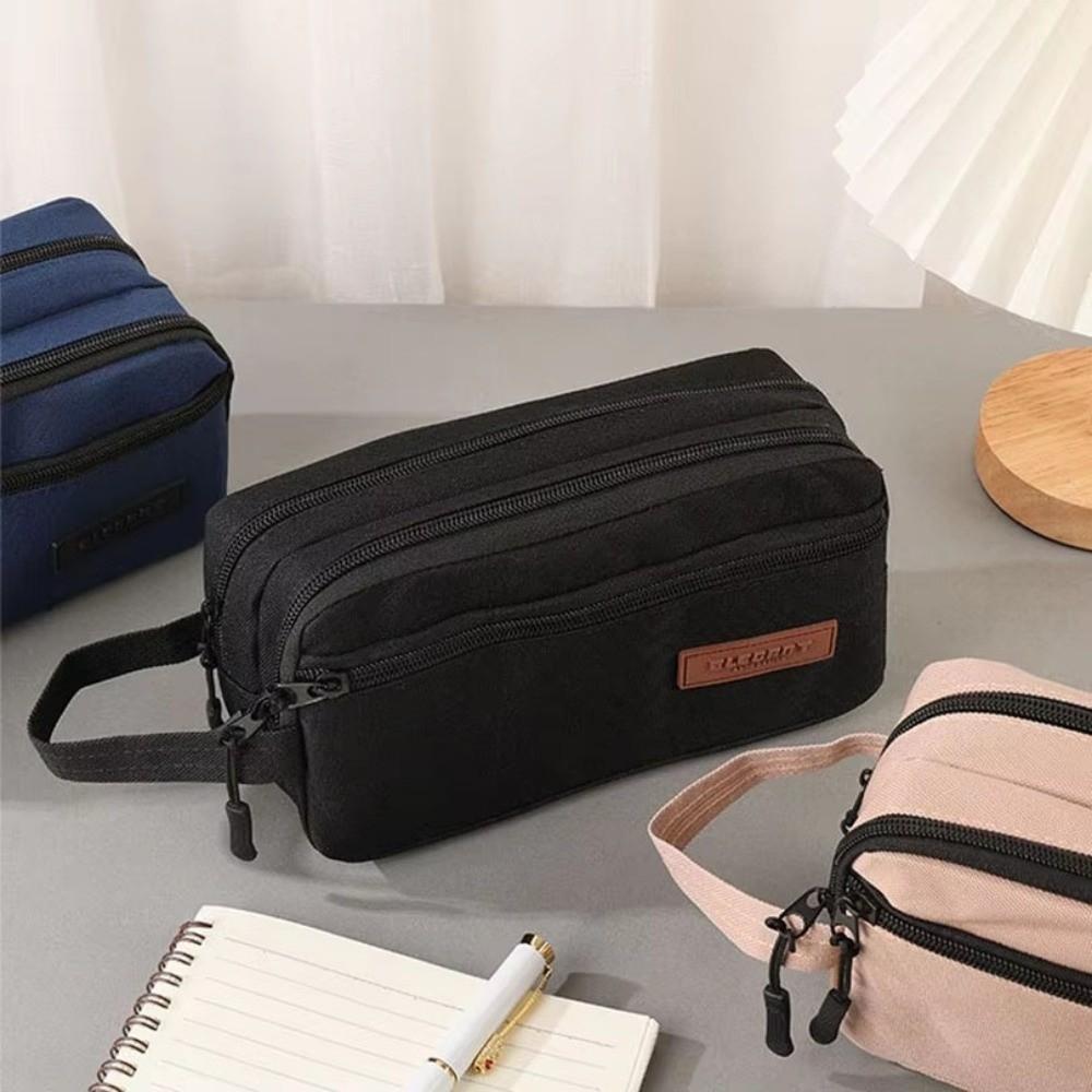 Oxford Pencil Case Large Capacity Pencil Pouch Portable Pen Case School Supplies