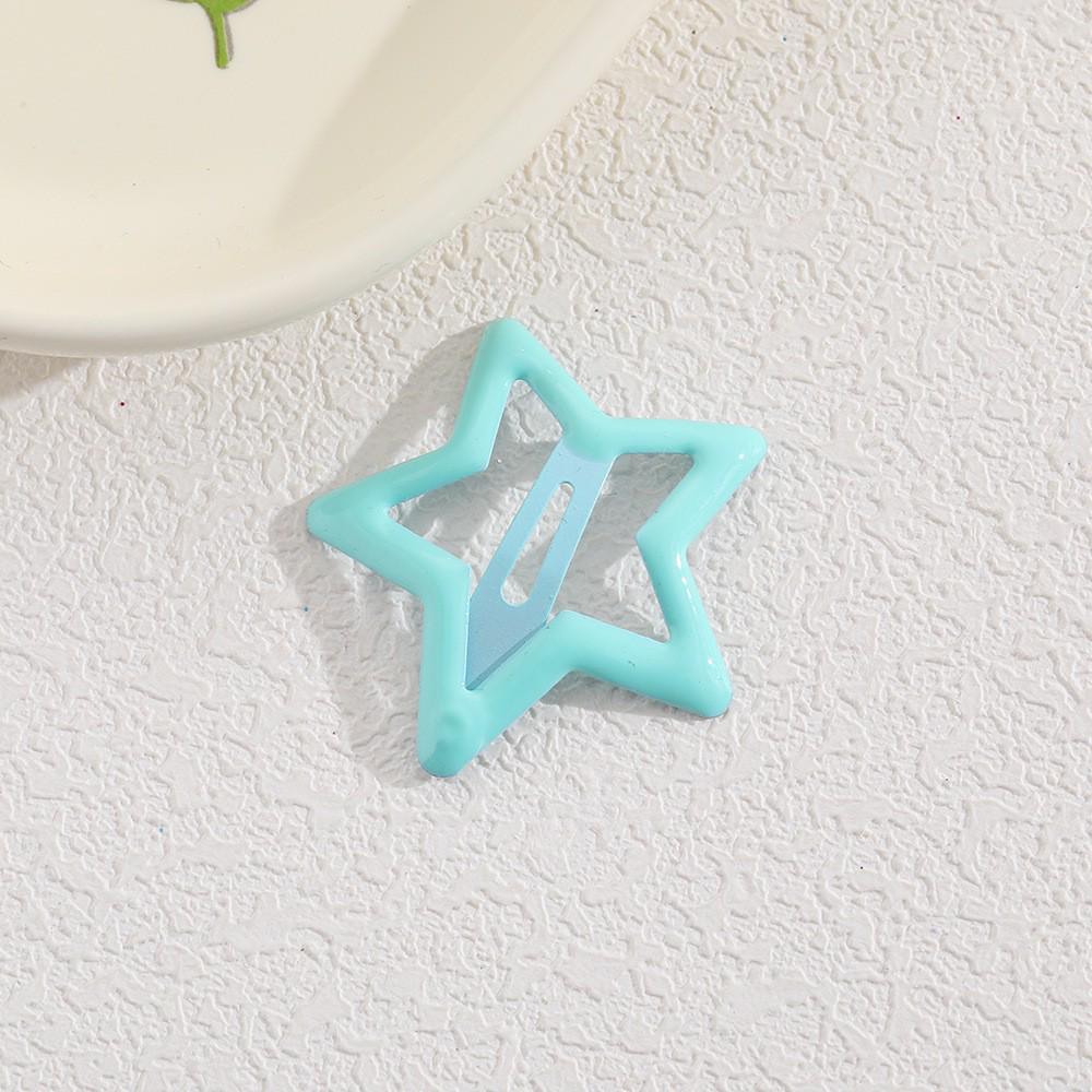 Children's Candy Color Star Hair Clips - Small Size BB Bangs Accessories