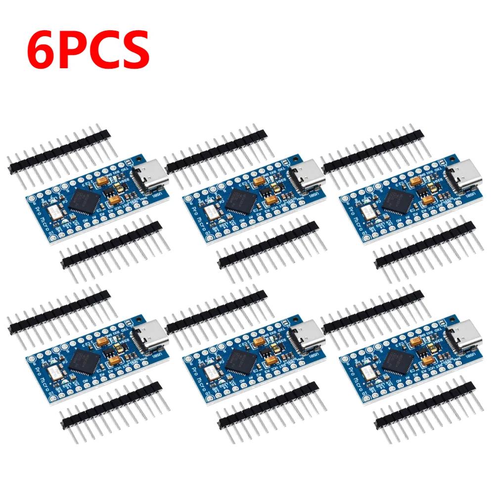 1-10x MICRO/TYPE-C USB Pro Micro for arduino ATmega32U4 5V/16MHz Module with 2 row pin header For Leonardo in stock best quality