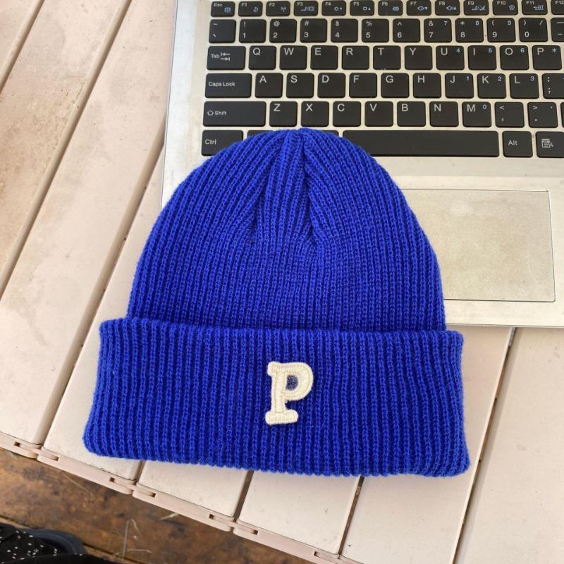 Hat winter female high-value round face student versatile cold-proof warm face small knitted wool hat