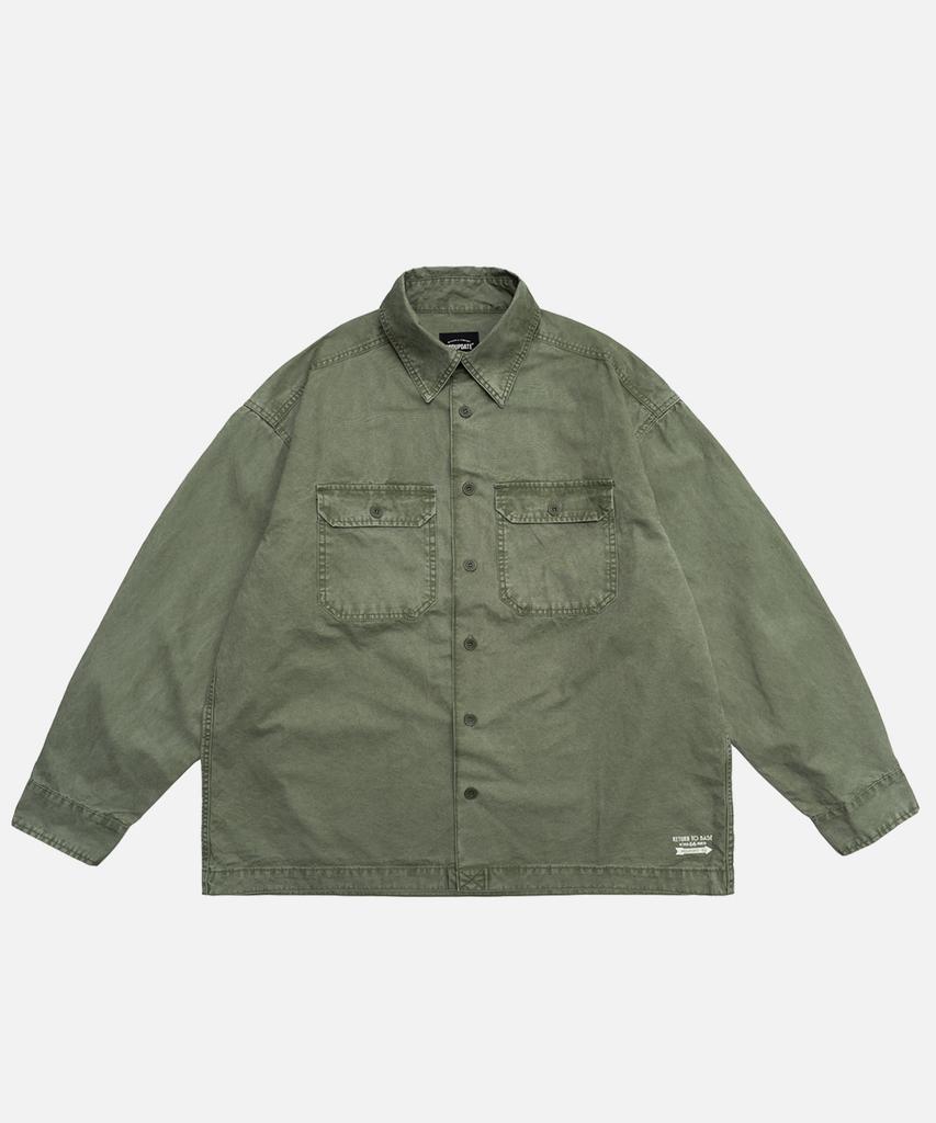 Mideueobdeiteu Utility Military Overshirts_2Color