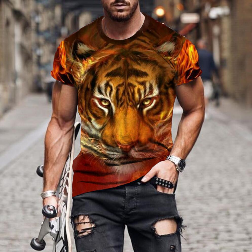 Summer Fashion Short Sleeve T-Shirt 3D Print Tee