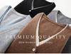 Original Quality Niche Color Block Fake Two-Piece Cashmere Cardigan - Early Autumn Slimming V-Neck Long Sleeve Top