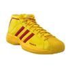Adidas McDonalds X Pro Model 2G Rundspitze Schnürschuhe Synthetikleder Strapazierfähige Mid-Top Basketballschuhe Unisex Sneaker Gelb Rot FW4506
