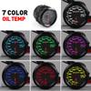 Dynoracing Car 2" 52mm 40-140 Celsius Oil Temp Gauge 7 Colors LED Oil Temperature Meter High Speed Motor With Sensor BX101490