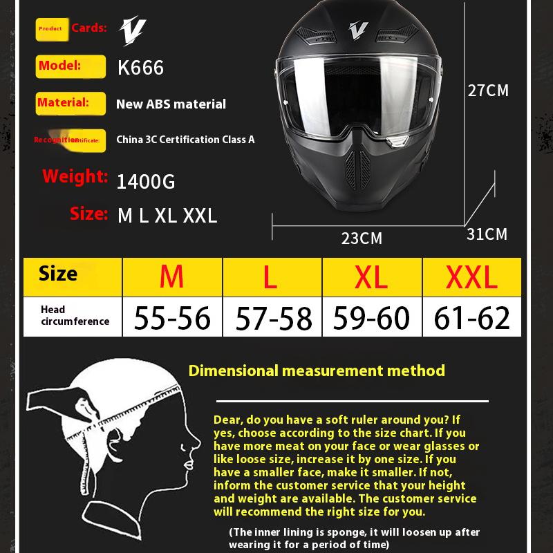 VGV Full Face Motorcycle Helmet Handsome Mecha Style Various Lenses Sunscreen Glare Protection Man Women ECE DOT Personalities