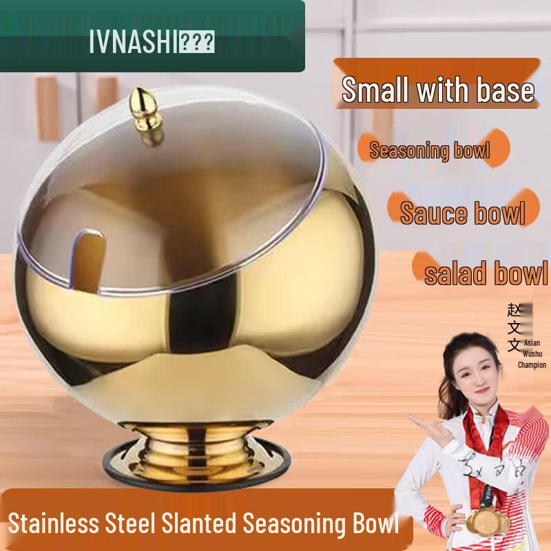 Stainless Steel Slanted Seasoning Bowl