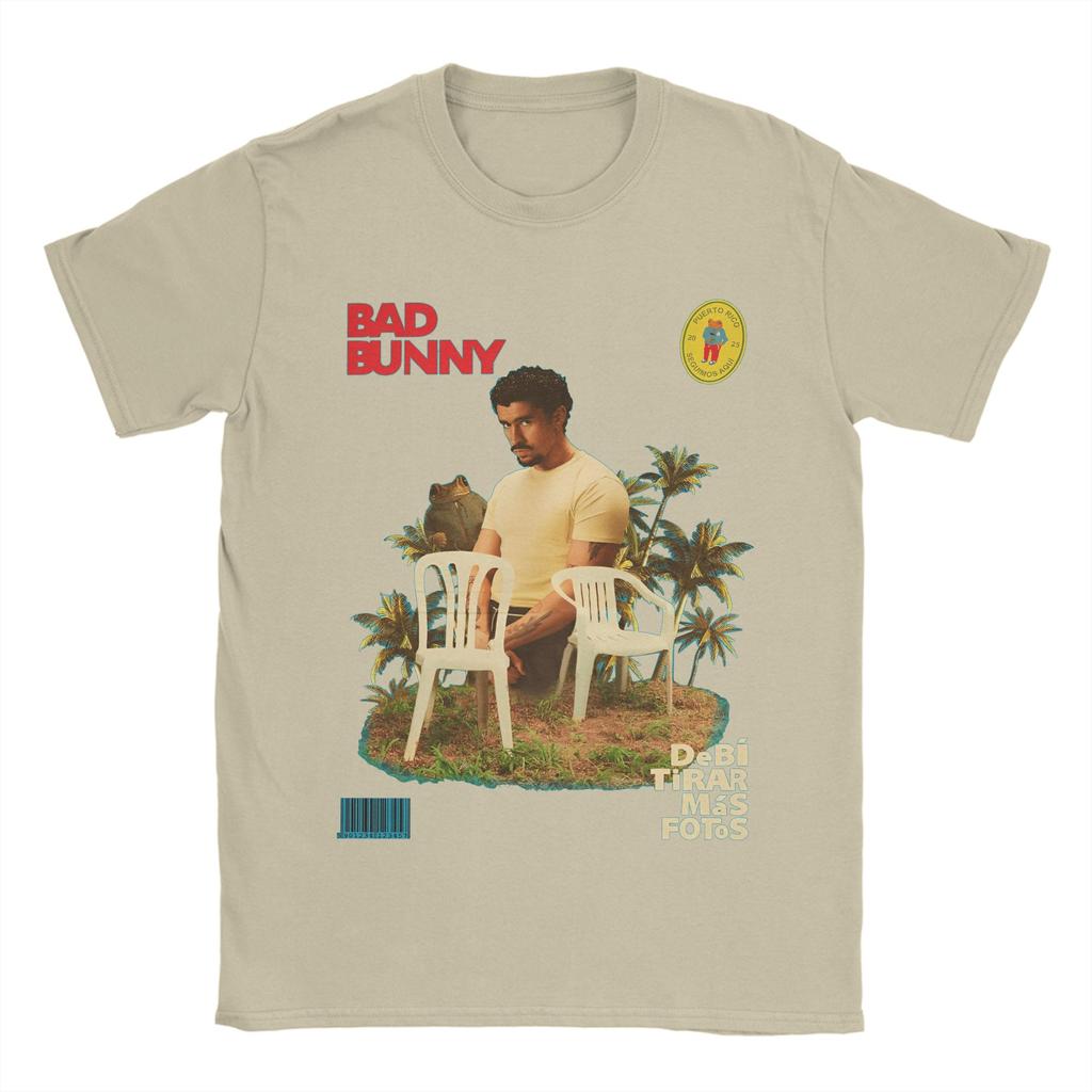 Summer DTMF Debi Tirar Mas Fotos BAD BUNNY Hip Hop TShirts Cotton Tshirt for Adult YK Classic Printed Short Sleeve Tops