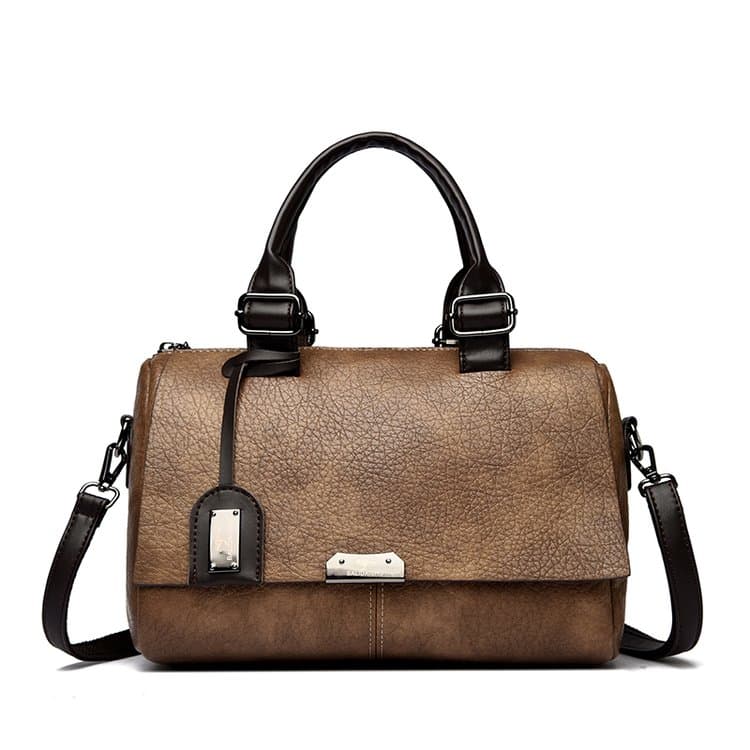 Vintage Boston Handbag One Shoulder Crossbody Women's Bag
