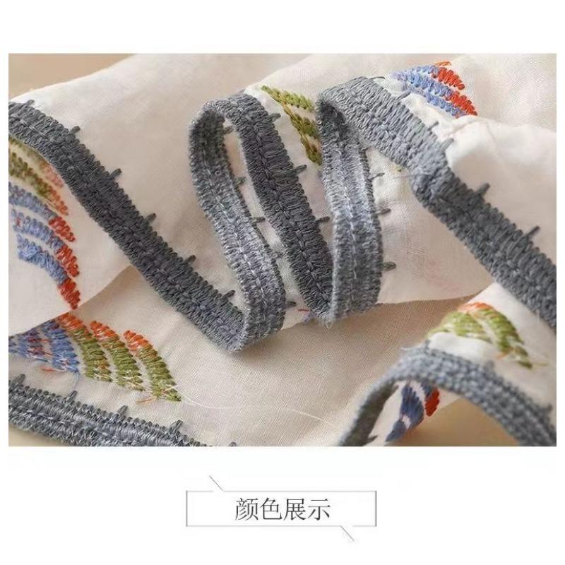 Ethnic Embroidered Loose Fit Summer Women S Blouse