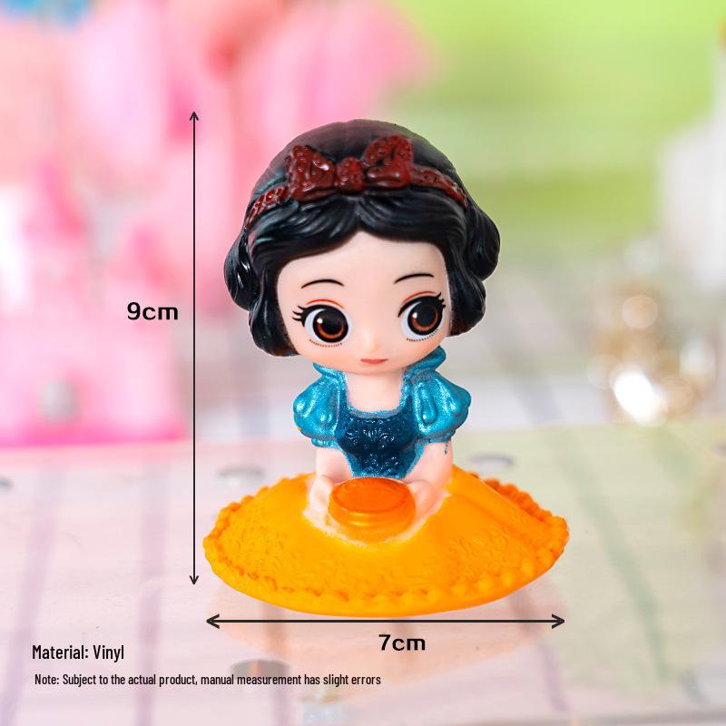 Gel Clay Princess Snow White Ornament for Children s First Birthday Cake Decoration
