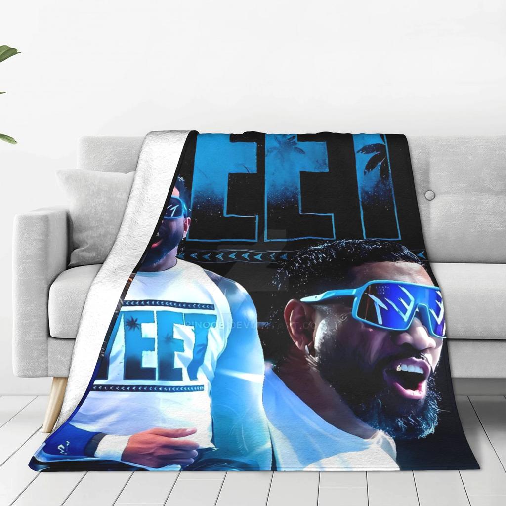 JEY YEET USO Wrestling Hřejivá deka Dětská plyšová přehozová deka Vtipný přehoz na pohovku Křeslo Flanelová přikrývka Potah na rozkládací pohovku