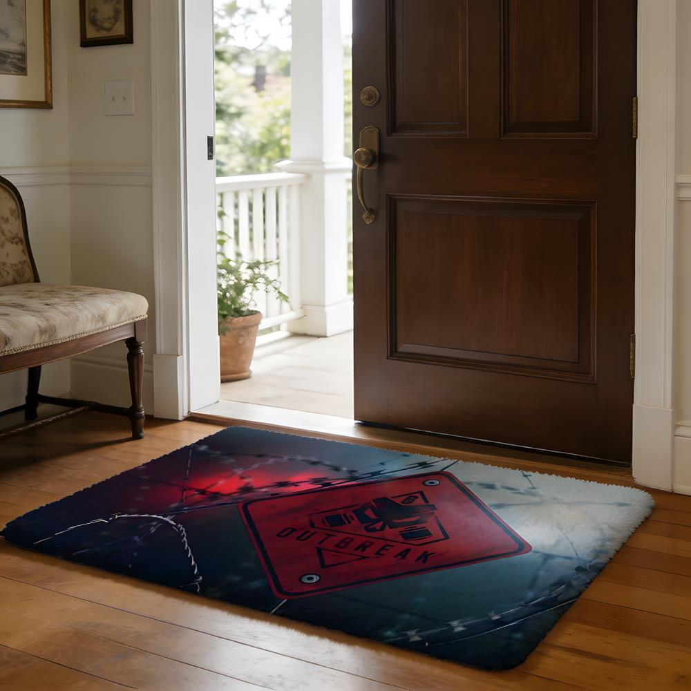 

Floor Mat Soft Flannel Rug Non Slip Absorbent Mat for Bathroom Bedroom Home Decor Tom C Clancys R Rainbow Six Siege Game 50x80cm