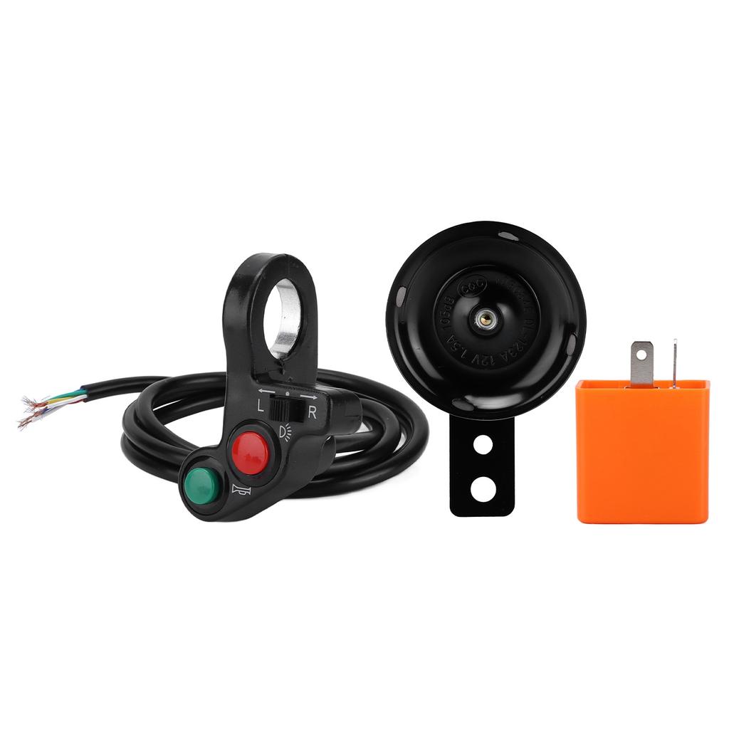 Motorcycle Handlebar Horn Turn Signal Light Switch Assembly 7 8in Multifunctional Replacement for Suzuki