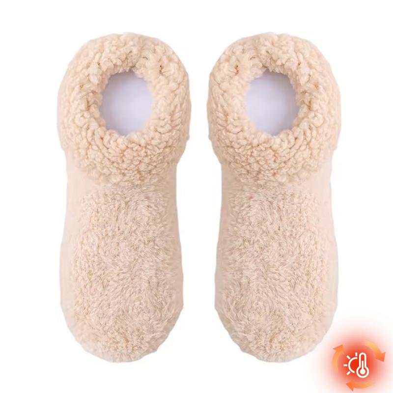 Womens Winter Slipper Socks Non Slip Grip Thermal Fuzzy Floor Socks Cozy Indoor Sleep Socks Thick Plush Fleece Lined Ankle Socks