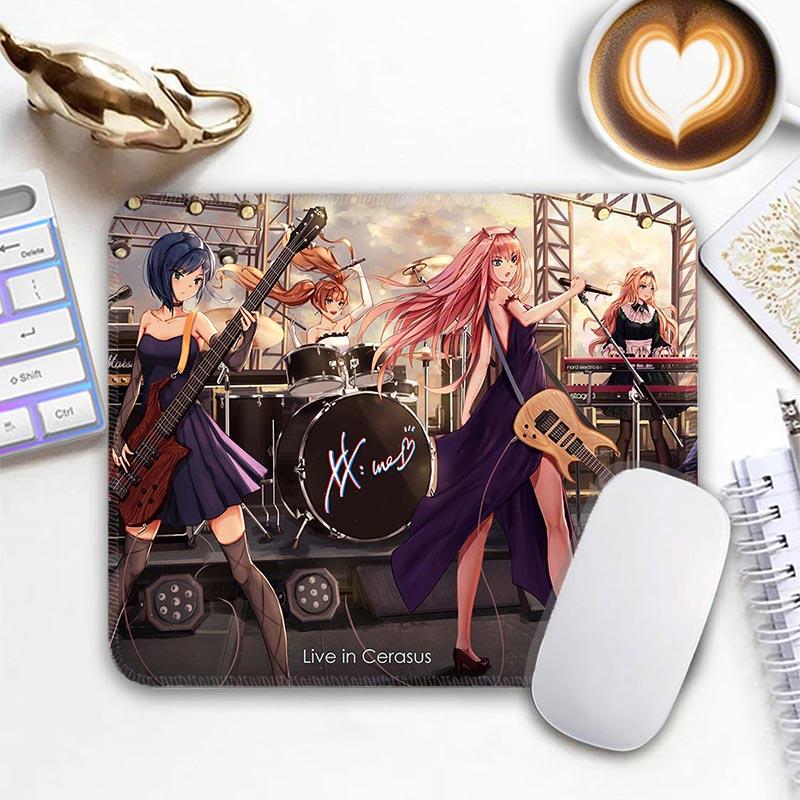 Anime Kawii Standard Mouse Pad D_DARLING in the F_FRANXX Zero Two Gamer Small Mousepad Travel Mouse Mat Non-Slip Mousemat