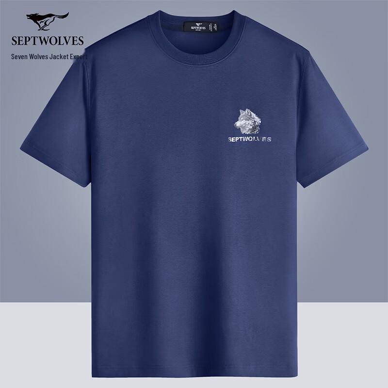 

Qipilang Men s Pure Cotton Short Sleeve T-Shirt 180/96A