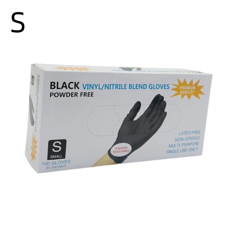 100Pcs Disposable Nitrile Gloves Latex Free Cleaning Gloves For Kitchen Cooking Tattoo Beauty Esthetician Safety Work Gloves