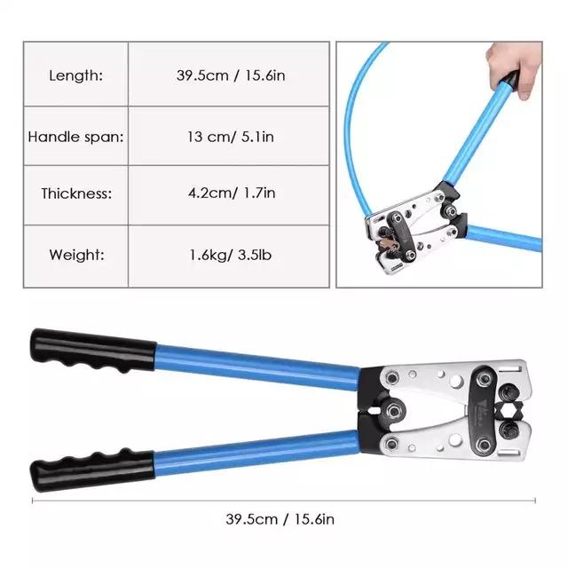 HX-50B Cable Crimping Tool Terminals Crimper Plier Car Auto Copper Ring Terminal Wire Crimp Terminals Soldered Connectors Kit