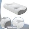 Ear Pillow with Holes for Earplugs and Headphones Neck Support Memory Foam