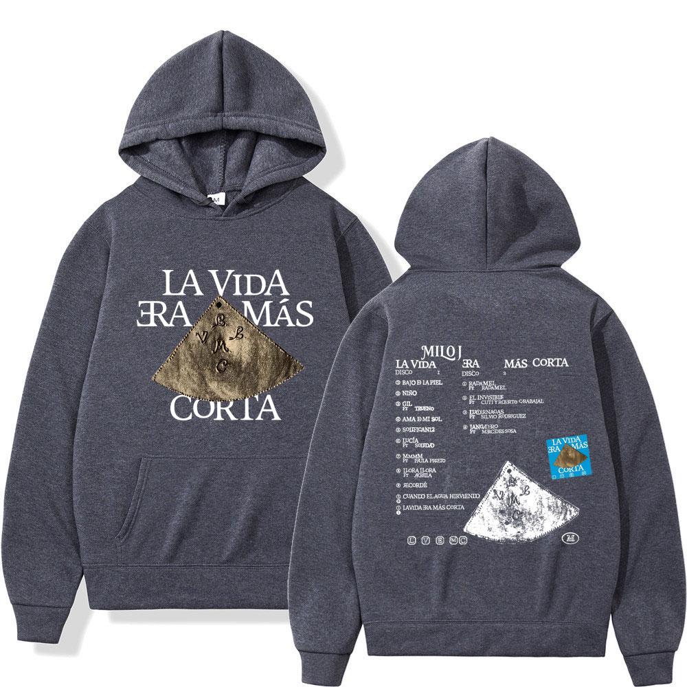 Rapper Corta Album Graphic Hoodie Men Women Hip-hop Tracksuit Long Sleeves Vintage Casual Sweatshirts