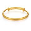 Gold-Plated Heritage Bangle: Women's Simulated Gold High-End Push-Pull Bracelet for Weddings