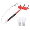 Top Rail Fabric Hanging Tool Chain Link Fence Tensioner Tool Heavy Duty Steel Stretcher with Heavy-Duty Cable Hook & Non-Slip Handle for One-Person