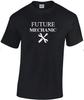 Future Mechanic Tools Mechanical Graduation School Cotton Mens Black T-Shirt