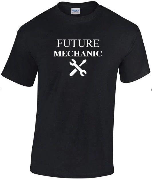 

Future Mechanic Tools Mechanical Graduation School Cotton Mens Black T-Shirt 3XL