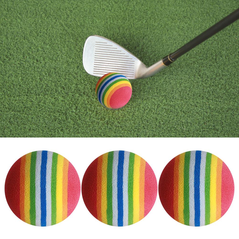 50 STÜCKE EVA Leicht Verschleißfest Indoor Übungsstreifen Golf Schaumball Bunt Haustier Katze
