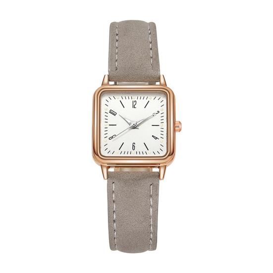 Quartz Watch for Women Luminous Hands Compact Wristwatch Elegant Arabic Numerals Watch Easy Night Reading Square Watch for Daily Wear Gift
