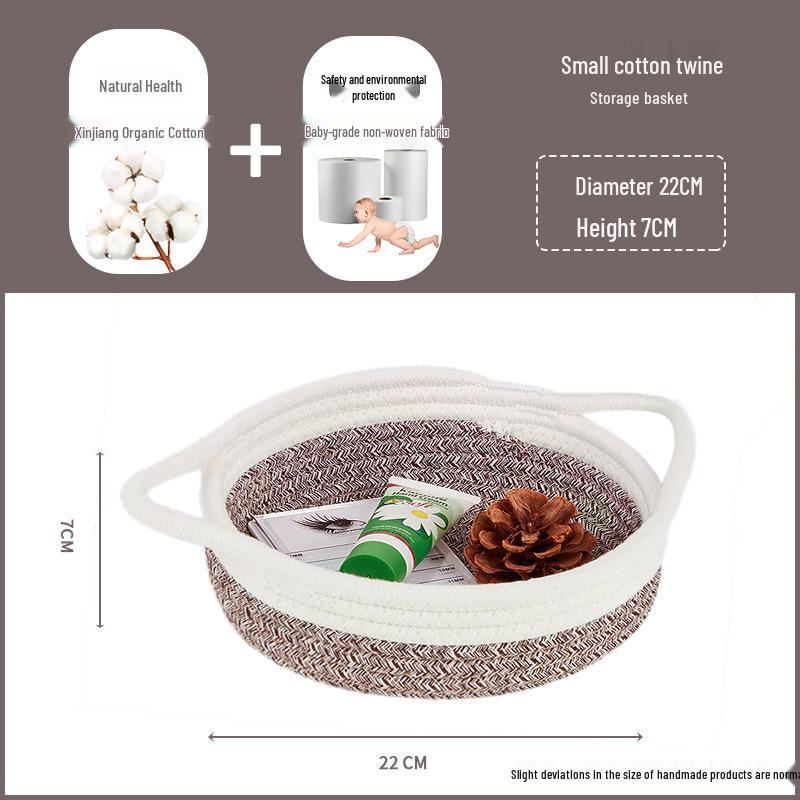 Cotton Rope Woven Laundry Hamper & Storage Basket, Large Capacity, Foldable for Clothes, Toys, and Sundries.