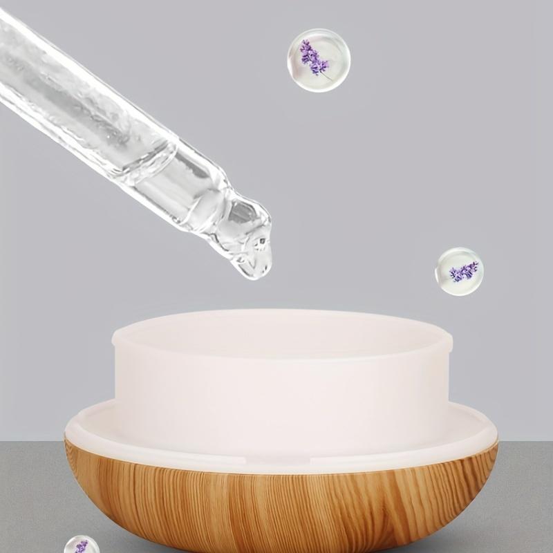 Diffuseur d'arômes volcaniques avec lampe à huile essentielle 350 ml, humidificateur d'air portable USB avec veilleuse à flamme colorée