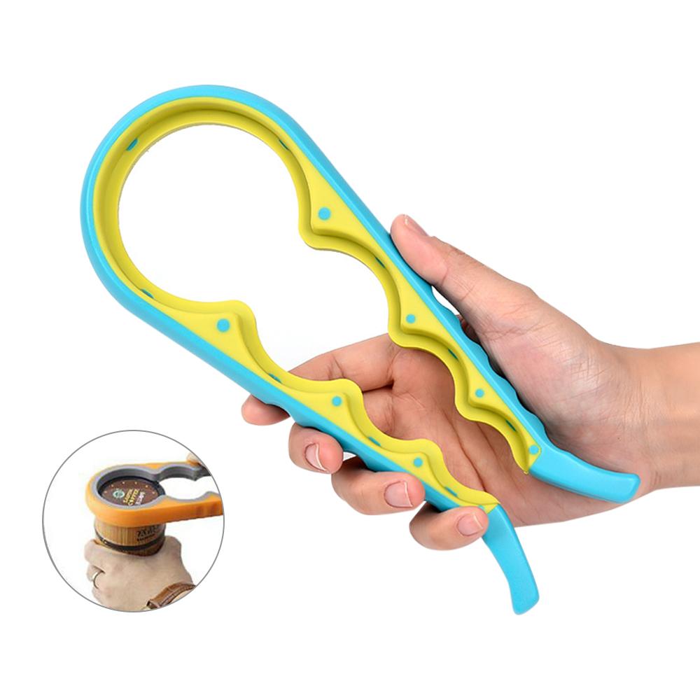 Kitchen Gadgets 4 in1 Lid Jar Opener Kitchen Tools Handy Screw Cap Best Openers Multi Purpose Can Non-slip Bottle Home Gadget