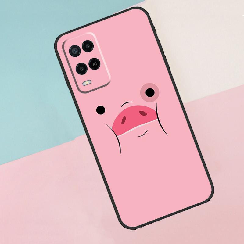 Cartoon Pig For Oppo A40 A60 A80 A18 A38 A58 A78 A98 A79 A16 A76 A96 A15 A74 A94 A54 A77 A17 Phone Case