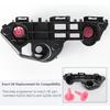 Front Bumper Bracket Compatible with Toyota Camry 2018-- Driver and Passenger Side Pair, Direct Fit for 52535-06210 52536-06210, OEM Quality ABS