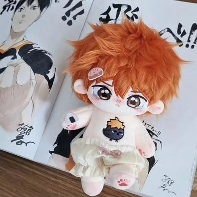 20cm Anime  Action Hinata ShoyoCotton Dolls Anime Haikyuu Dolls Cute Dress-up Puppet Toys for Kids Adults Collectible Gifts
