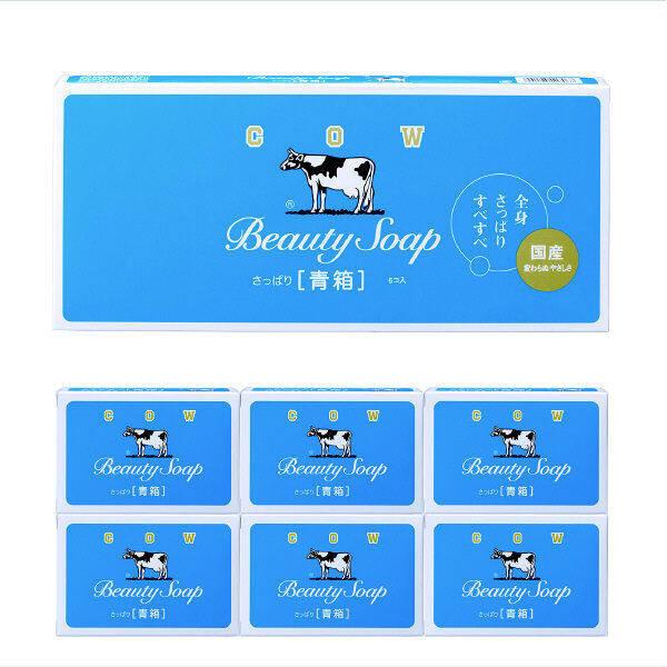 

Cow Brand Blue Box Milk Soap 3 pack 6 pack 6 pack (85g)
