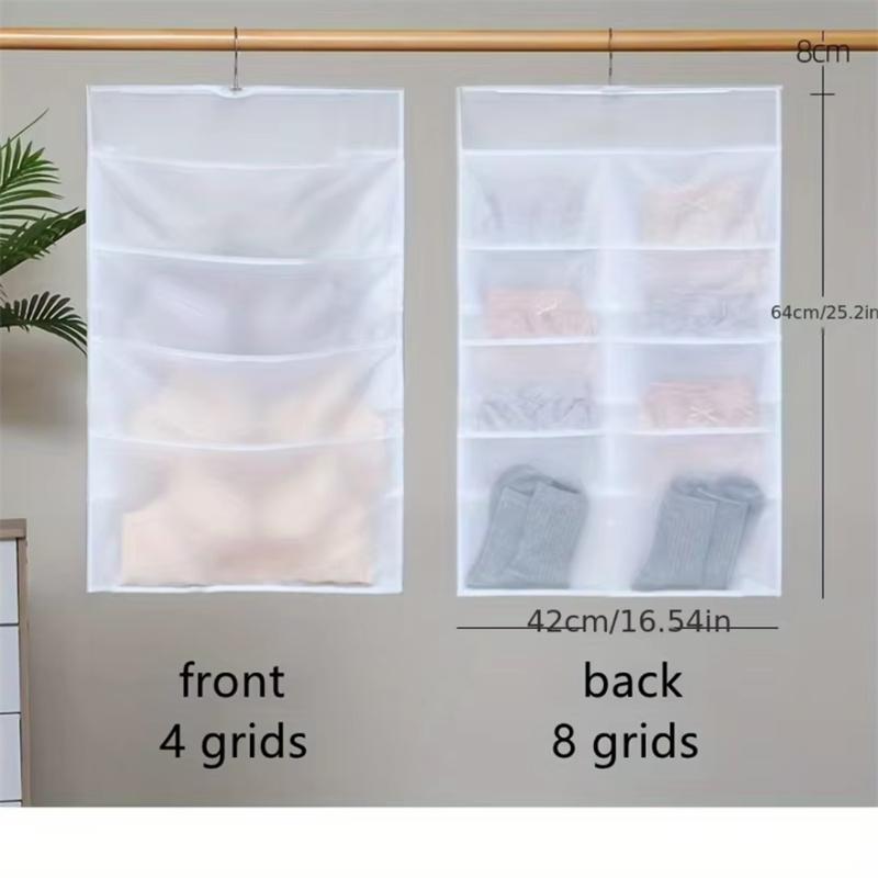 Household Double-sided Underwear Storage Hanging Bag Door Hanger Wardrobe Thicken PEVA Waterproof Underwear Storage Hanging Bag