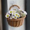 Wall Hanging Basket Boho Style Hand-Woven Hanging Storage Baskets Kitchen Ginger Garlic Scallion Egg Fruit Storage Box