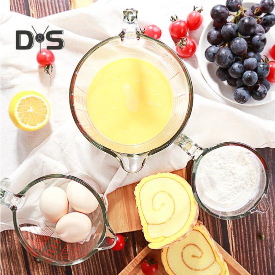 Glass Measuring Cup with Handle & V-Shaped Spout Shot Glass Espresso Jugs Transparent Scale Ounce Measure Jugs Mixing Mug for Bar Party Wine Milk